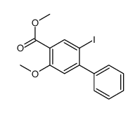 methyl 5-iodo-2-methoxy-4-phenylbenzoate Structure
