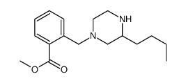 methyl 2-[(3-butylpiperazin-1-yl)methyl]benzoate Structure