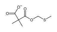 2,2-dimethyl-3-(methylsulfanylmethoxy)-3-oxopropanoate Structure