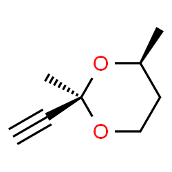 1,3-Dioxane, 2-ethynyl-2,4-dimethyl-, cis- (9CI) Structure