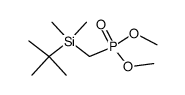 [(tert-Butyl-dimethyl-silanyl)-methyl]-phosphonic acid dimethyl ester Structure