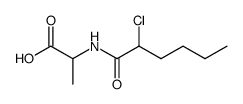 Alanine,N-(2-chlorohexanoyl)-,DL- (6CI) structure