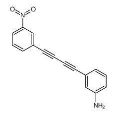 3-[4-(3-nitrophenyl)buta-1,3-diynyl]aniline Structure