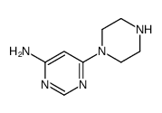 6-(哌嗪-1-基)嘧啶-4-胺结构式