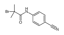 2-bromo-N-(4-cyanophenyl)-2-methylpropanamide Structure