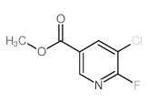 METHYL 5-CHLORO-6-FLUORONICOTINATE structure