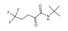 N-(tert-butyl)-5,5,5-trifluoro-2-oxopentanamide Structure