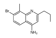 4-Amino-7-bromo-8-methyl-2-propylquinoline结构式