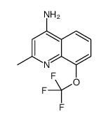 4-Amino-2-methyl-8-trifluoromethoxyquinoline结构式
