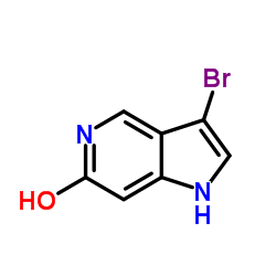3-Bromo-6-hydroxy-5-azaindole结构式