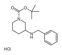 N-BOC- 3-(BENZYLAMINO)PIPERIDINE-HCL Structure