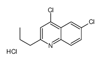 4,6-Dichloro-2-propylquinoline hydrochloride结构式