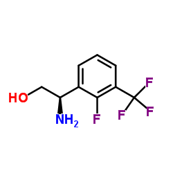 (2R)-2-Amino-2-[2-fluoro-3-(trifluoromethyl)phenyl]ethanol Structure