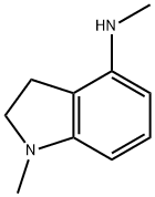 Methyl-(1-methyl-2,3-dihydro-1H-indol-4-yl)-amine结构式