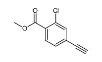 2-Chloro-4-Ethynyl-Benzoic Acid Methyl Ester结构式