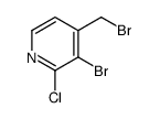 3-bromo-4-(bromomethyl)-2-chloropyridine Structure