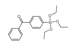 4-(triethoxysilyl)benzophenone Structure