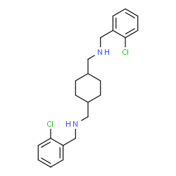 1-(2-chlorophenyl)-N-[[4-[(2-chlorophenyl)methylaminomethyl]cyclohexyl]methyl]methanamine dihydrochloride结构式