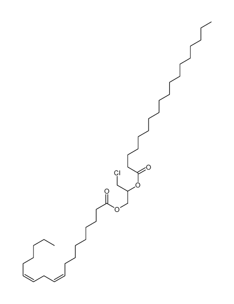 rac-1-Linoleoyl-2-stearoyl-3-chloropropanediol Structure