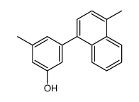 3-methyl-5-(4-methylnaphthalen-1-yl)phenol结构式