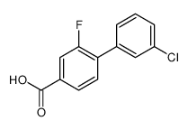 4-(3-chlorophenyl)-3-fluorobenzoic acid Structure