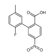 2-(2-fluoro-5-methylphenyl)-4-nitrobenzoic acid结构式