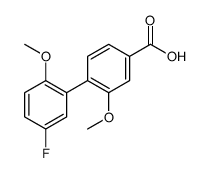 4-(5-fluoro-2-methoxyphenyl)-3-methoxybenzoic acid Structure