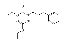 N-(3-phenyl-1-methyl-propyl)-N'-(ethoxycarbonyl)hydrazinecarboxylic acid ethyl ester Structure