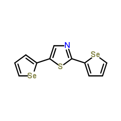 2,5-Di(2-selenophenyl)-1,3-thiazole结构式