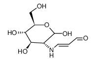 2-deoxy-2-((3'-oxo-1'-propen-1'-yl)amino)-α-D-glucopyranose结构式