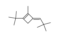 (E)-1-tert-Butyl-3-(2,2-dimethylpropyliden)-2-methylcyclobuten Structure