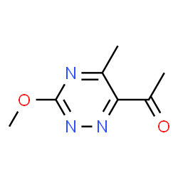 Ethanone, 1-(3-methoxy-5-methyl-1,2,4-triazin-6-yl)- (9CI) Structure