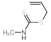 Carbamodithioic acid,methyl-, 2-propenyl ester (9CI)结构式