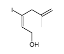 3-iodo-5-methylhexa-2,5-dien-1-ol Structure