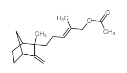 santalyl acetate Structure