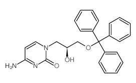 2(1H)-Pyrimidinone, 4-amino-1-[(2S)-2-hydroxy-3-(triphenylmethoxy)propyl]- structure