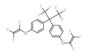 2,2-bis(4-trifluorovinyloxyphenyl)-1,1,1,3,3,3-hexafluoropropane Structure