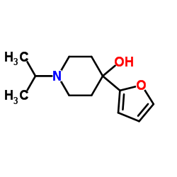 4-(2-Furyl)-1-isopropyl-4-piperidinol structure