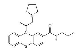 N-propyl-10-[(2R)-1-pyrrolidin-1-ylpropan-2-yl]phenothiazine-2-carboxamide结构式