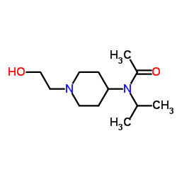 N-[1-(2-Hydroxyethyl)-4-piperidinyl]-N-isopropylacetamide结构式