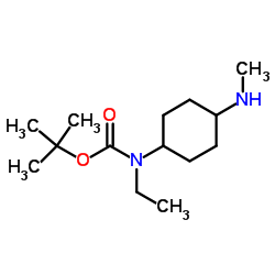 2-Methyl-2-propanyl ethyl[4-(methylamino)cyclohexyl]carbamate Structure