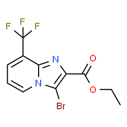Ethyl 3-bromo-8-(trifluoromethyl)imidazo[1,2-a]pyridine-2-carboxylate Structure
