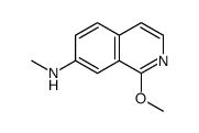 1-Methoxy-N-methyl-7-isoquinolinamine结构式