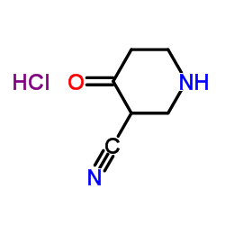 3-氰基-4-哌啶酮盐酸盐结构式