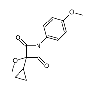 3-cyclopropyl-3-methoxy-1-(4-methoxyphenyl)azetidine-2,4-dione Structure