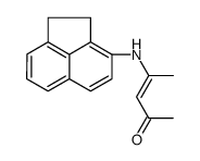 4-(1,2-dihydroacenaphthylen-3-ylamino)pent-3-en-2-one结构式