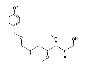 (2S,3R,4S,6S)-3,4-dimethoxy-7-((4-methoxybenzyl)oxy)-2,6-dimethyl-1-heptanol结构式