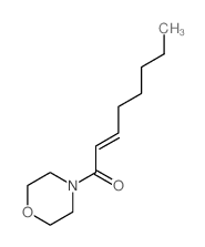 2-Octen-1-one,1-(4-morpholinyl)-结构式