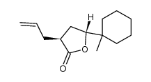 (3S,5R)-3-allyl-5-(1-methylcyclohexyl)dihydrofuran-2(3H)-one结构式