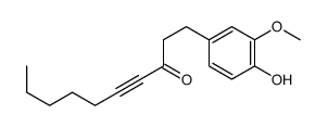 1-(4-hydroxy-3-methoxyphenyl)dec-4-yn-3-one结构式